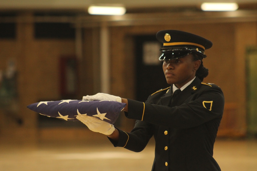 Handling a Folded American Flag