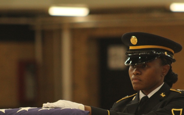 Handling a Folded American Flag