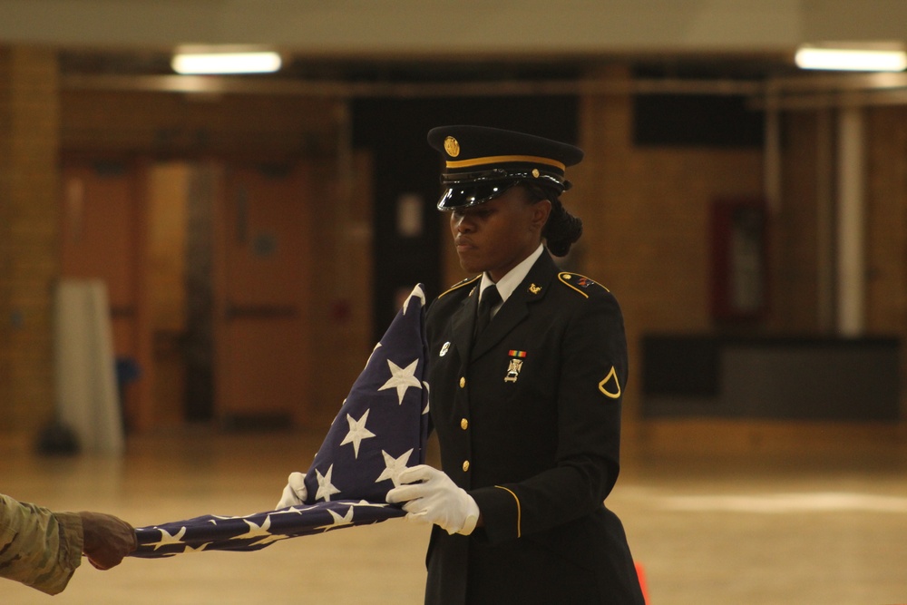 Folding the American Flag