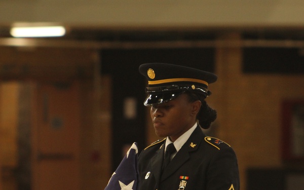 Folding the American Flag