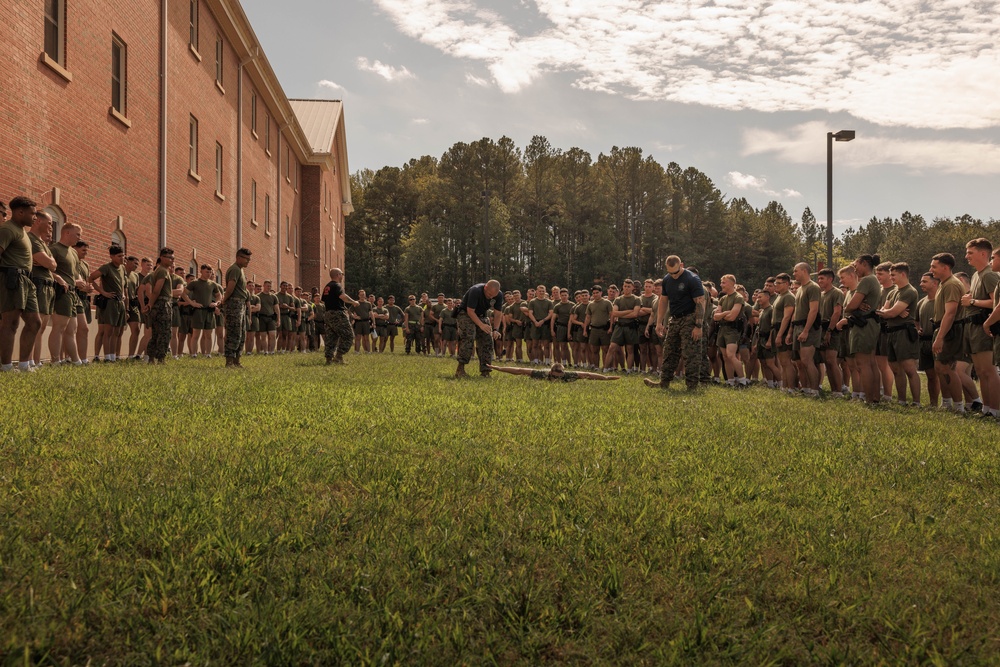 Marine Security Guard OC Spray Training