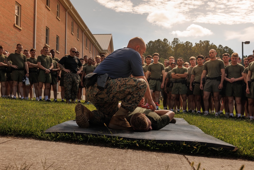 Marine Security Guard OC Spray Training
