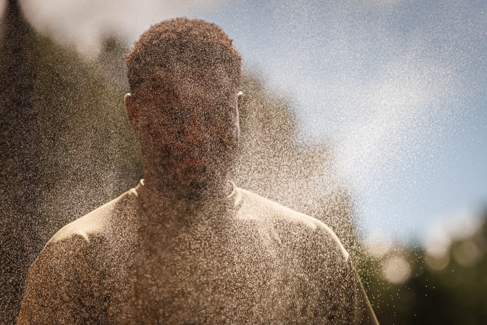 Marine Security Guard OC Spray Training