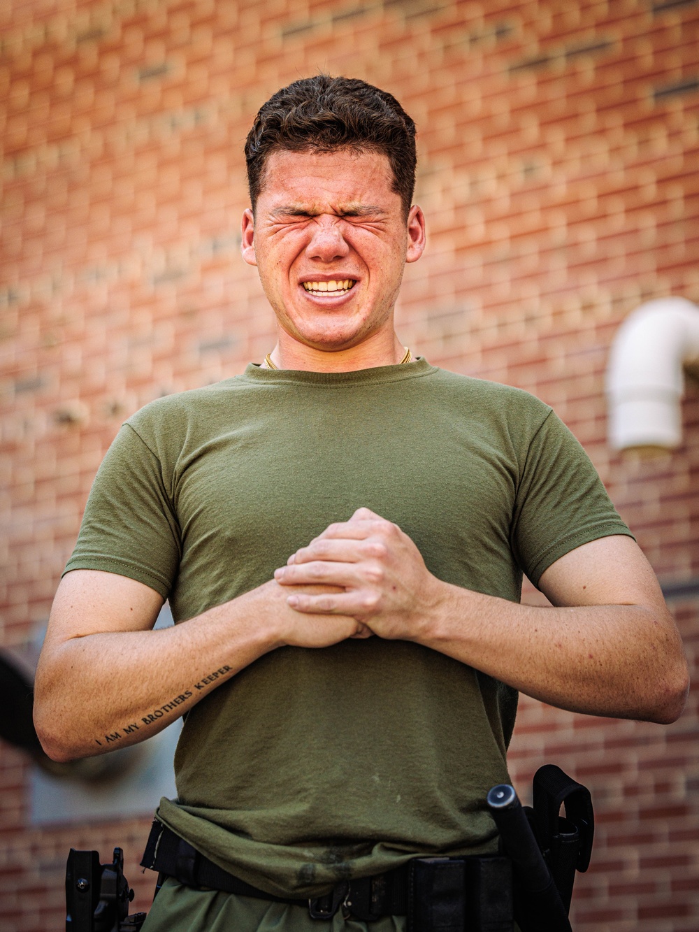 Marine Security Guard OC Spray Training