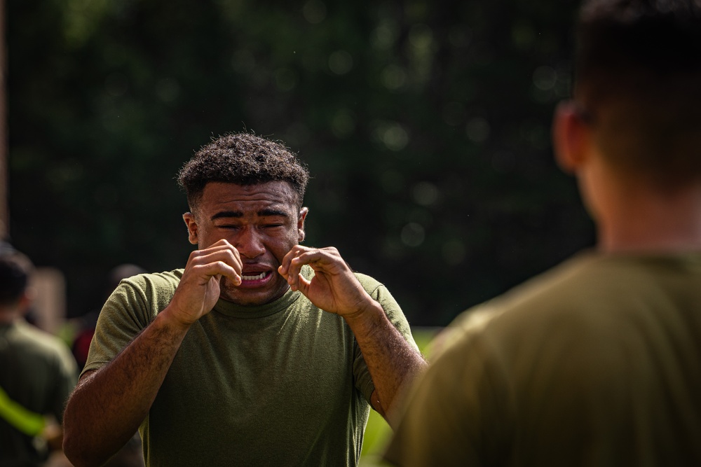 Marine Security Guard OC Spray Training