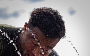 Marine Security Guard OC Spray Training