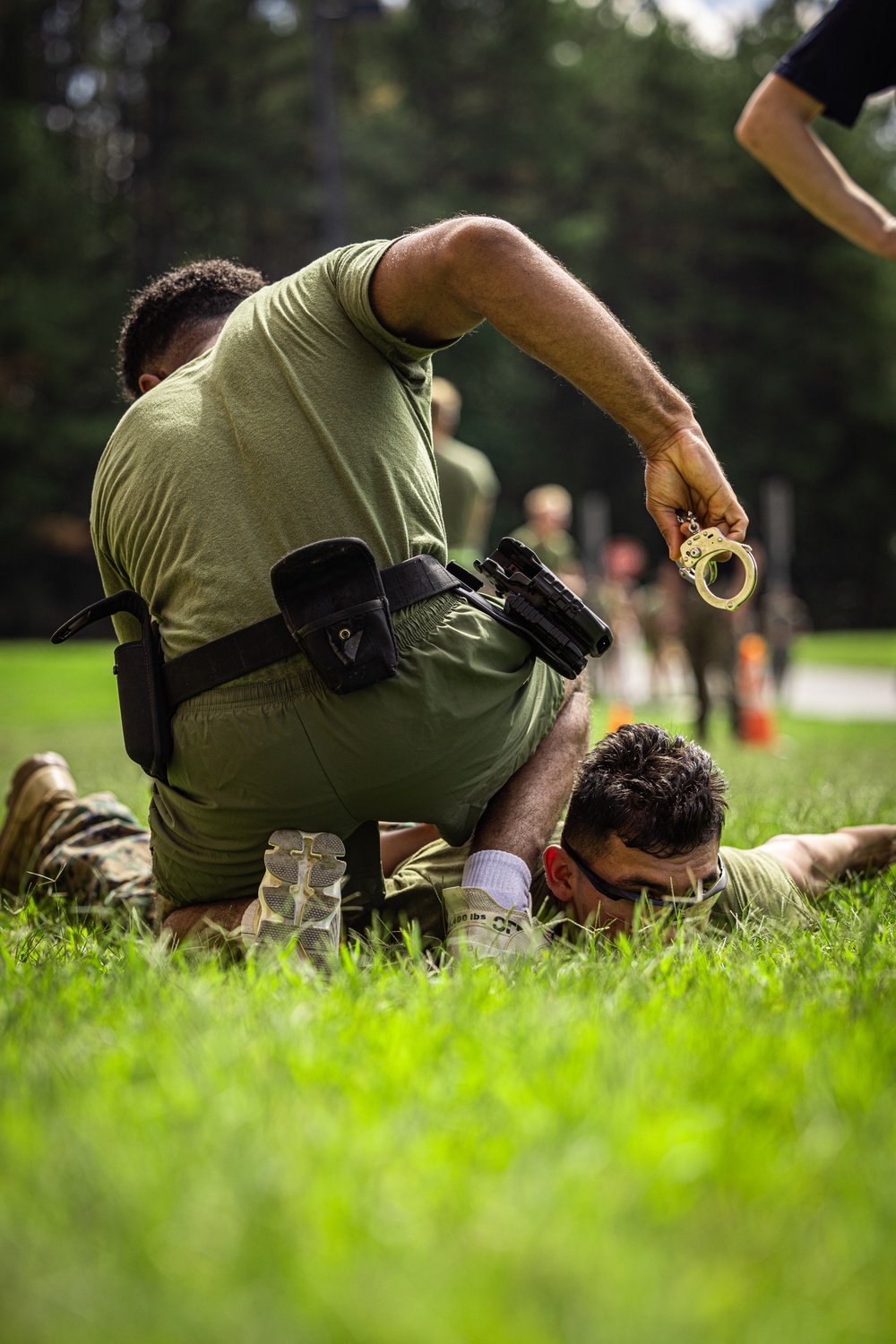 Marine Security Guard OC Spray Training