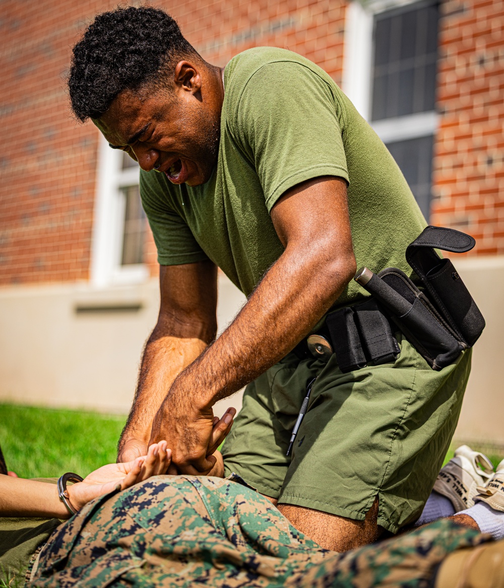 Marine Security Guard OC Spray Training