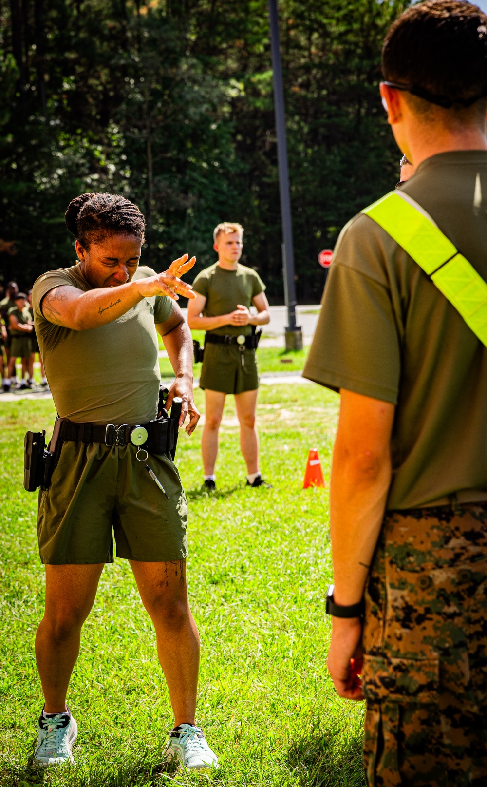 Marine Security Guard OC Spray Training