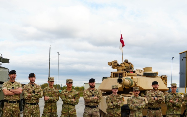 Joint Promotion Ceremony Unites 6-9 Cav and British Forces in Estonia