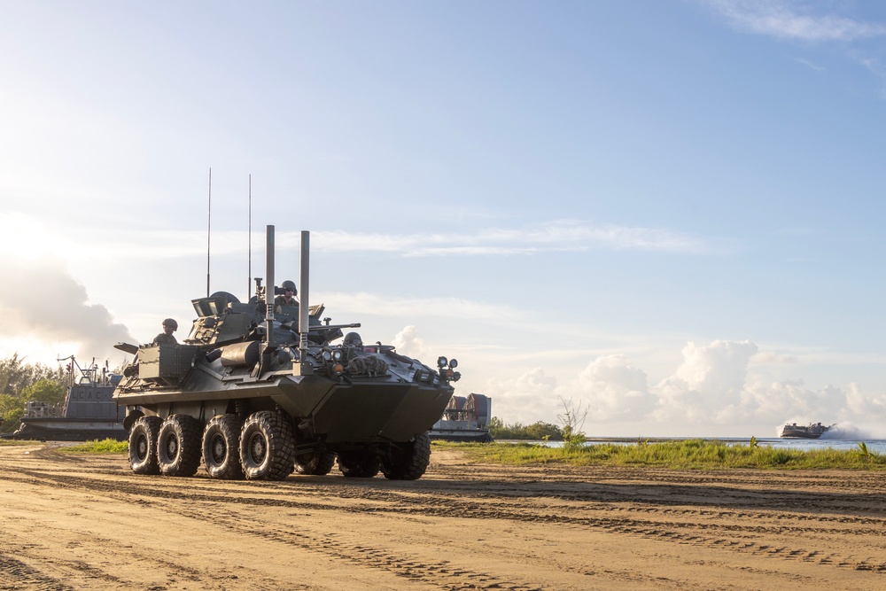 22nd MEU(SOC) | LAV Beach Insert for Amphibious Training in Puerto Rico