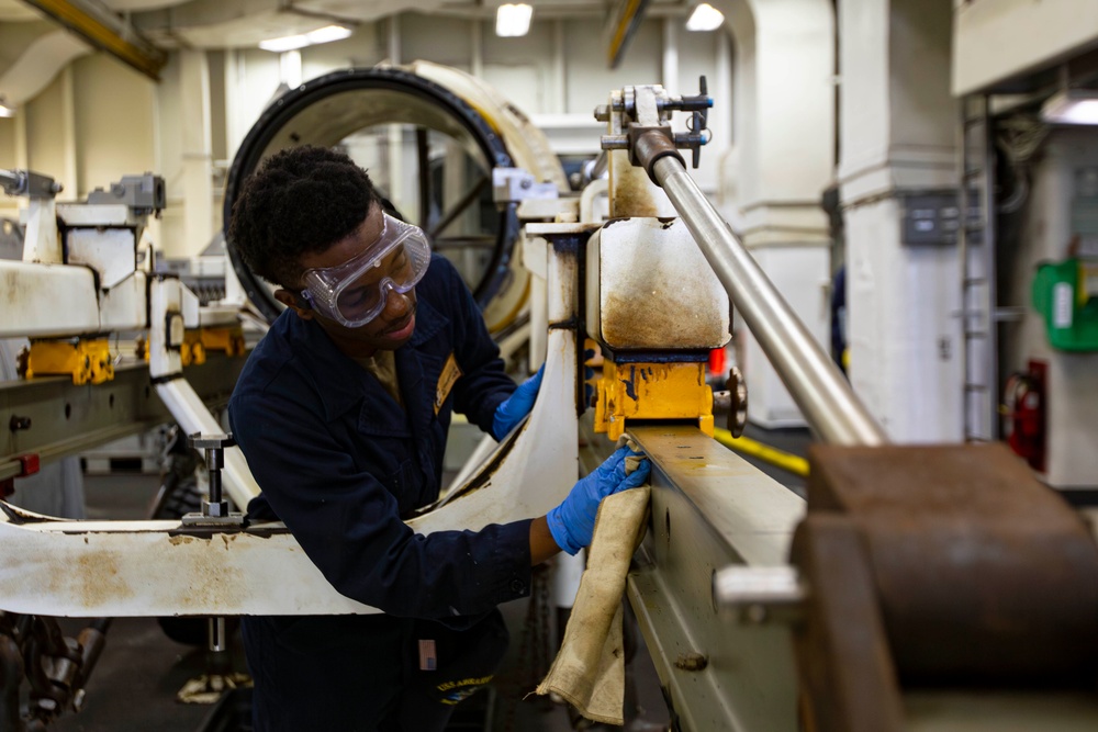 Abraham Lincoln conducts routine operations