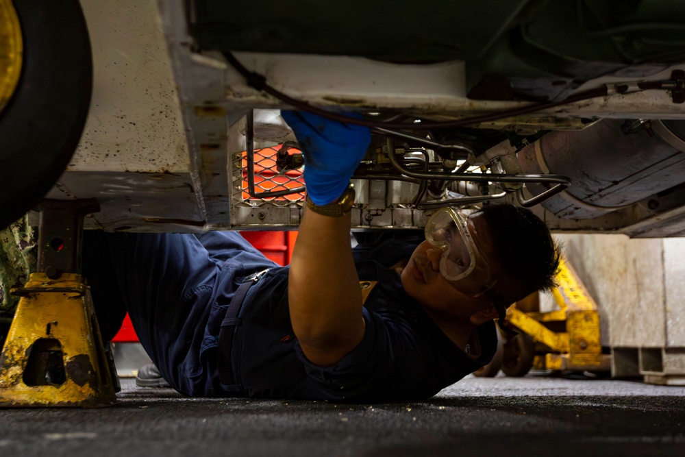 Abraham Lincoln conducts routine operations