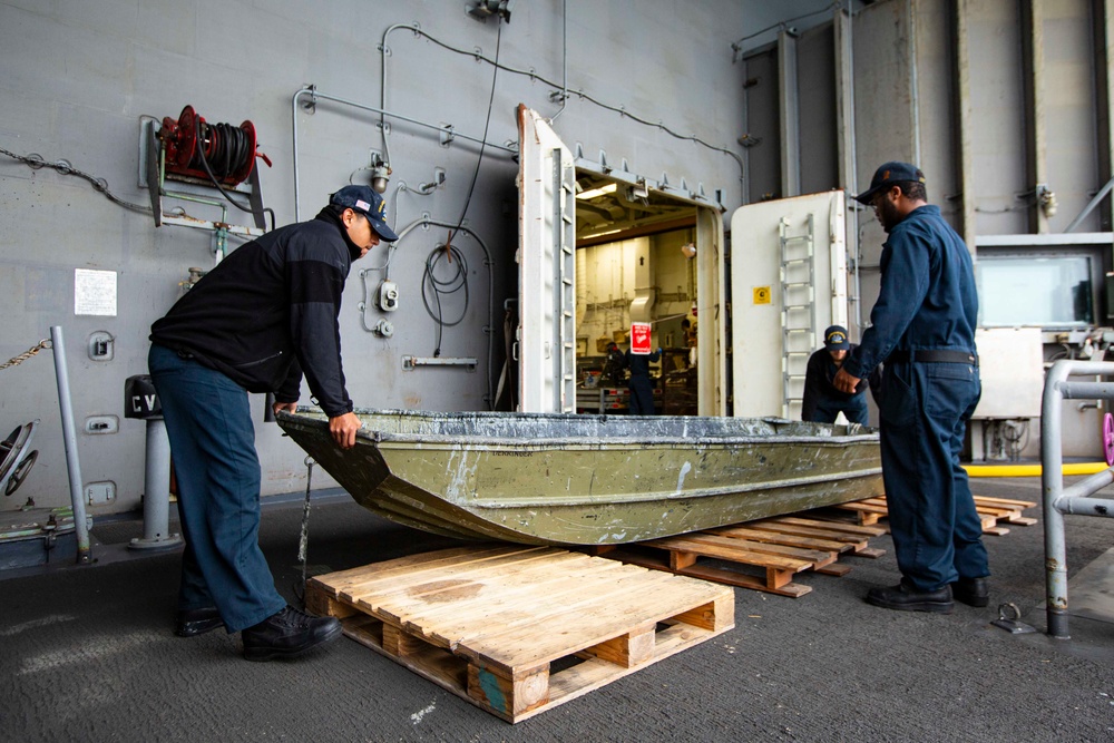 Abraham Lincoln conducts routine operations