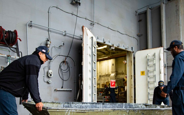 Abraham Lincoln conducts routine operations