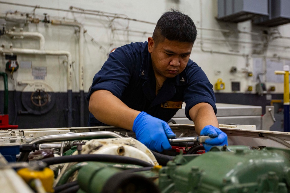 Abraham Lincoln conducts routine operations