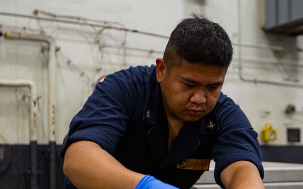 Abraham Lincoln conducts routine operations