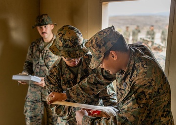 Marines and Sailors with CLB-7 and 1st Med. Bn. participate in a FEX