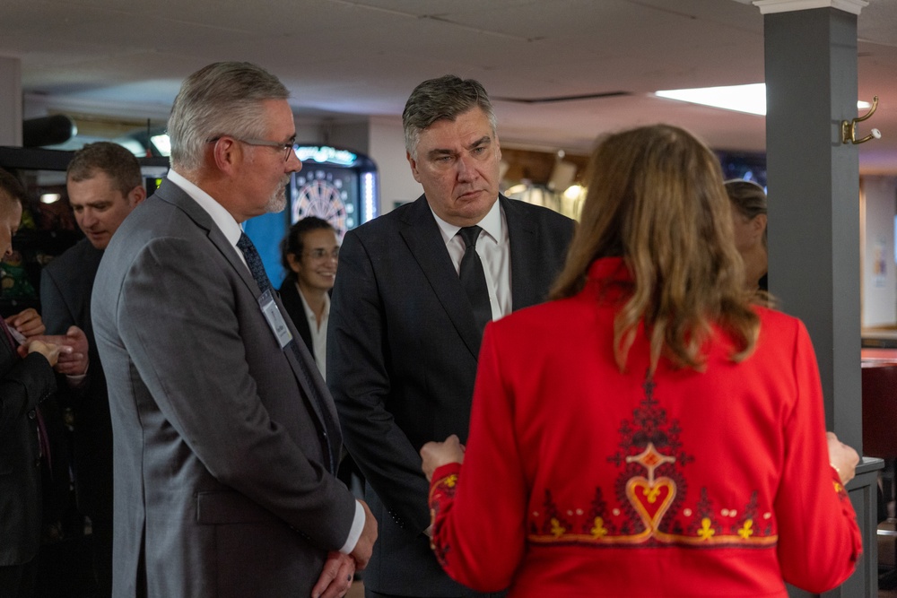 Croatian President Zoran Milanović visits Croatian Hall in Minnesota