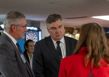 Croatian President Zoran Milanović visits Croatian Hall in Minnesota