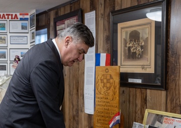 Croatian President Zoran Milanović visits Croatian Hall in Minnesota