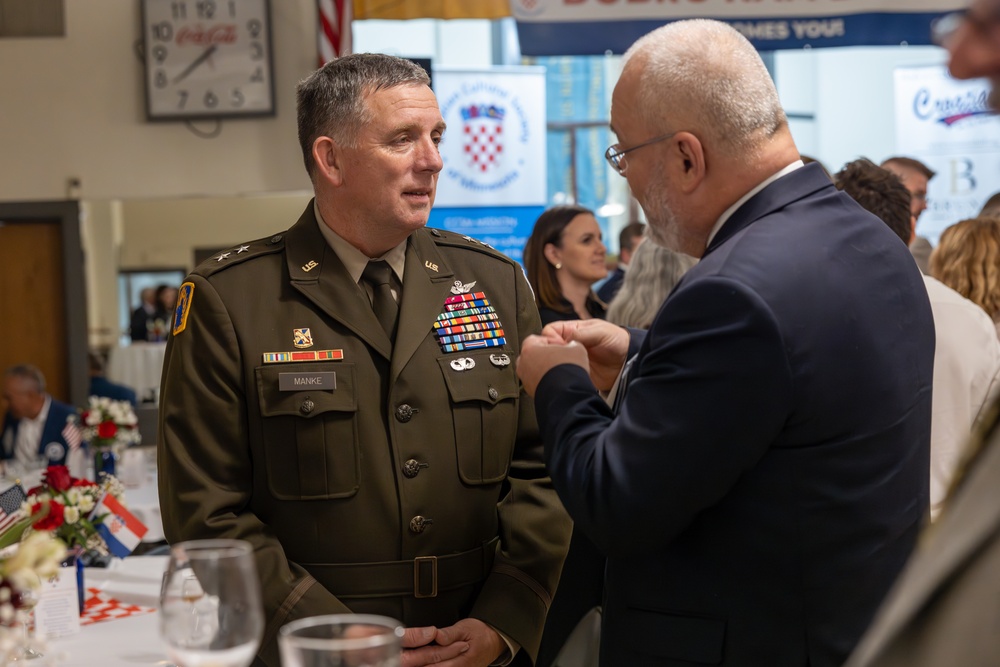 Croatian President Zoran Milanović visits Croatian Hall in Minnesota
