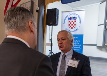 Croatian President Zoran Milanović visits Croatian Hall in Minnesota