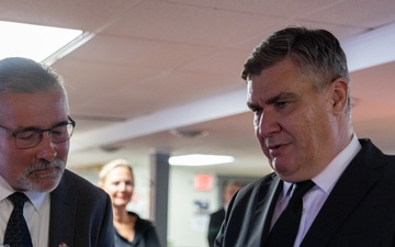 Croatian President Zoran Milanović visits Croatian Hall in Minnesota