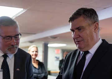 Croatian President Zoran Milanović visits Croatian Hall in Minnesota