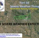 Fort Sill Severe Weather Threat Graphic 10/1/2025