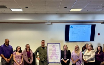 Naval Air Station Jacksonville Commanding Officer signs proclamation for Domestic Violence Awareness month