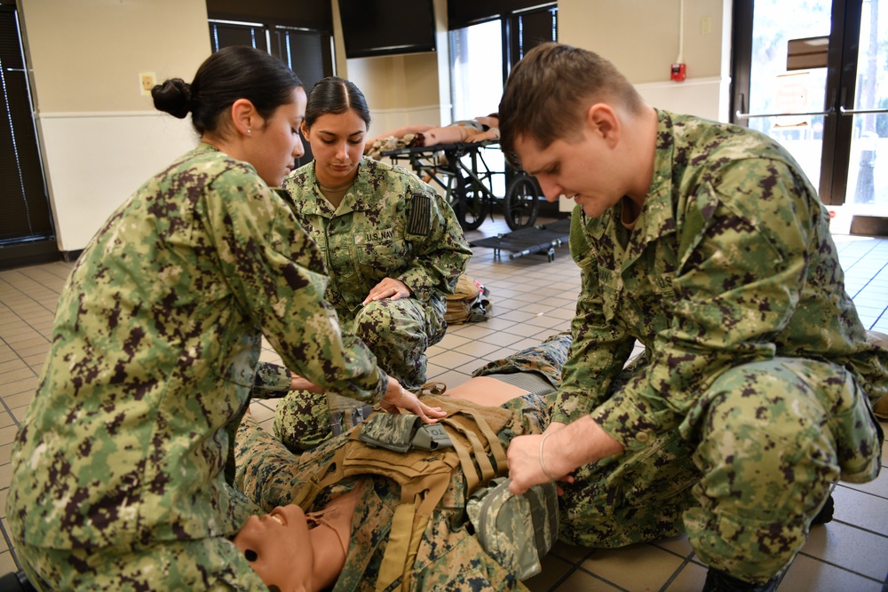 Navy Corpsman in Pensacola Sharpen Life-Saving Skills Through Tactical Combat Casualty Care