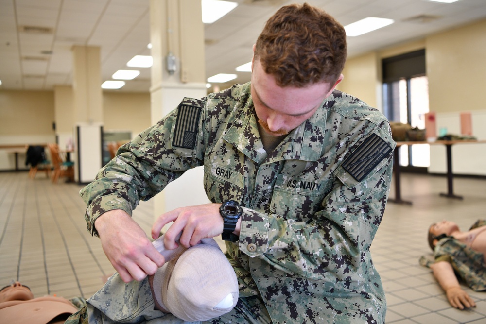 Navy Corpsman in Pensacola Sharpen Life-Saving Skills Through Tactical Combat Casualty Care