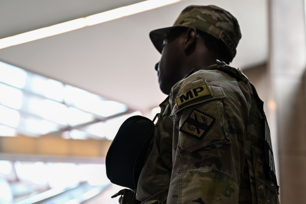 Georgia National Guard patrol in Dupont Circle