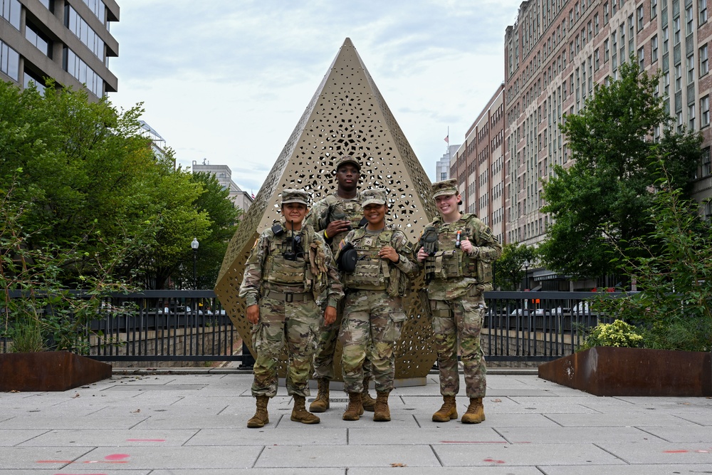 Georgia National Guard patrol in Dupont Circle