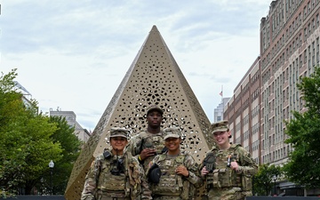 Georgia National Guard patrol in Dupont Circle