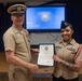 Machinist’s Mate 1st Class Tahirah Geter Advances and Reenlists in the Navy