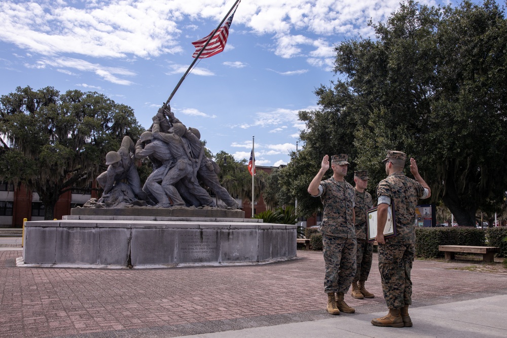 6th Marine Corps District Master Sgt. Delateja Promotion
