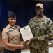 Machinist’s Mate 1st Class Tahirah Geter Advances and Reenlists in the Navy