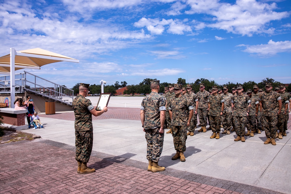 6th Marine Corps District Master Sgt. Delateja Promotion