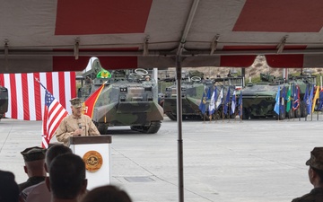 Assault Amphibian School holds AAV Sundown Ceremony at Camp Pendleton