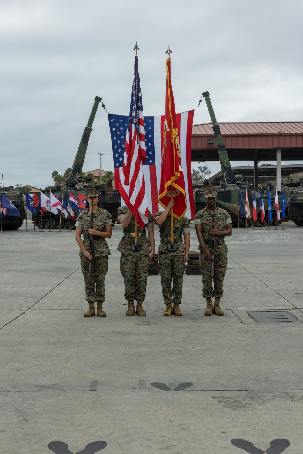 Assault Amphibian School holds AAV Sundown Ceremony at Camp Pendleton
