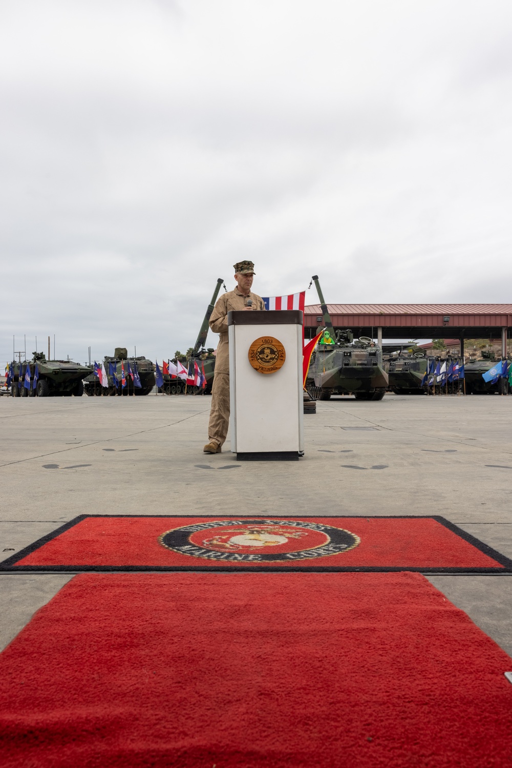 Assault Amphibian School holds AAV Sundown Ceremony at Camp Pendleton