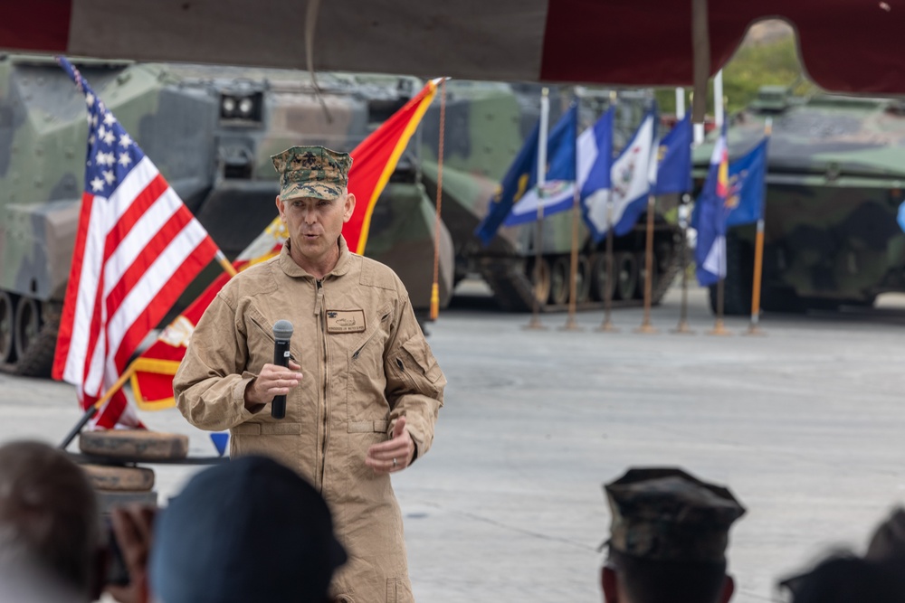 Assault Amphibian School holds AAV Sundown Ceremony at Camp Pendleton