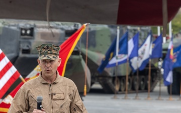 Assault Amphibian School holds AAV Sundown Ceremony at Camp Pendleton