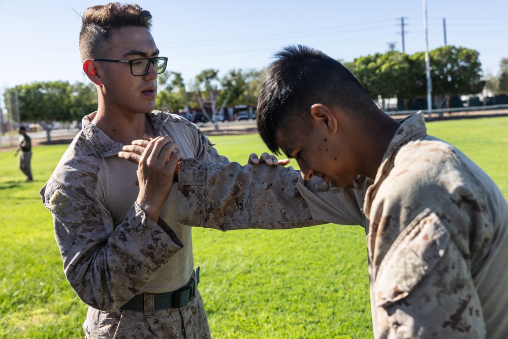 JTF-SB Marines conduct Marine Corps Martial Arts Program belt advancement course  