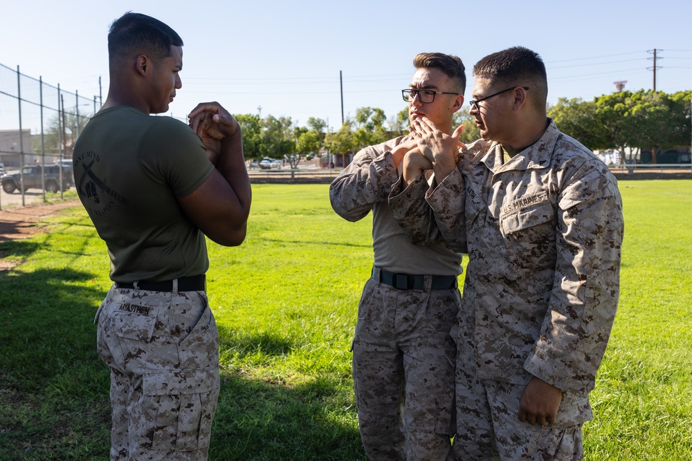 JTF-SB Marines conduct Marine Corps Martial Arts Program belt advancement course  