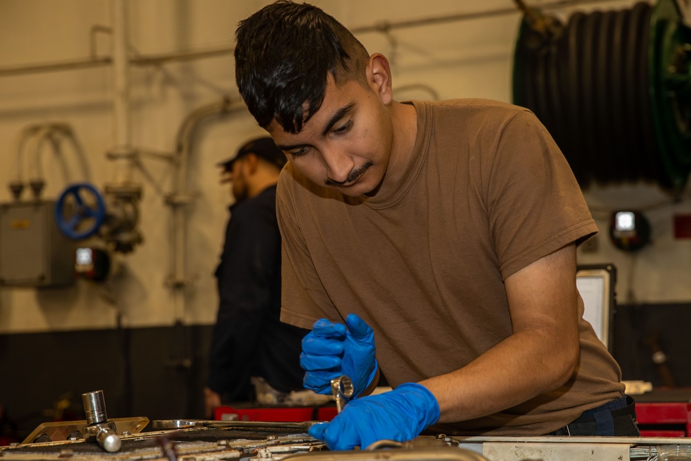 Abraham Lincoln conducts routine operations