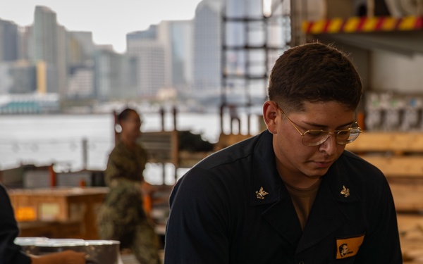 Abraham Lincoln conducts routine operations