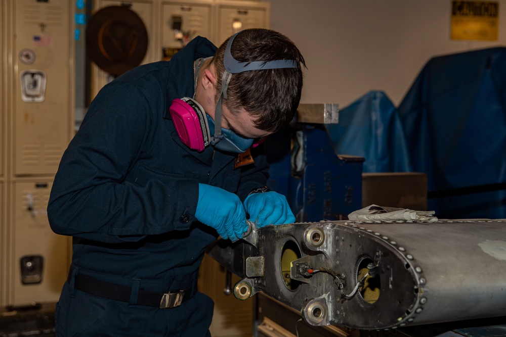 Abraham Lincoln conducts routine operations